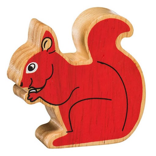 Lanka Kade Natural Wooden Red Squirrel NC133 image 0