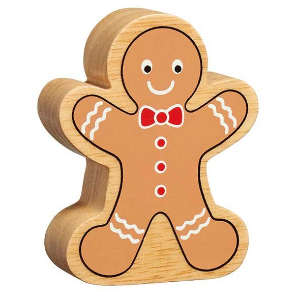 Lanka Kade Natural Wooden Gingerbread Man NC594 image 0
