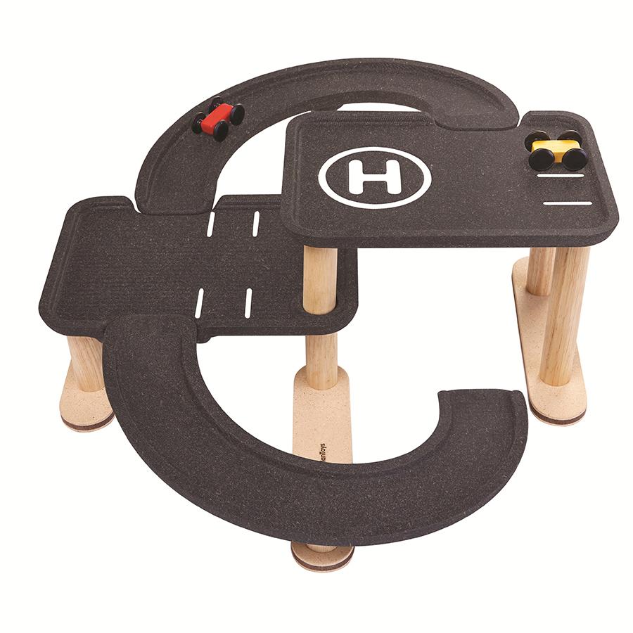 Plan Toys Wooden Race N Play Parking Garage image 1