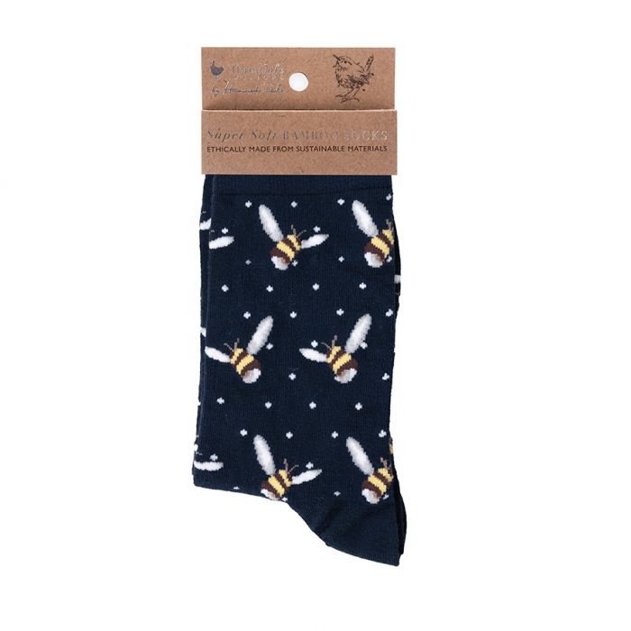Wrendale 'Busy Bee' Bee Bamboo Socks image 0