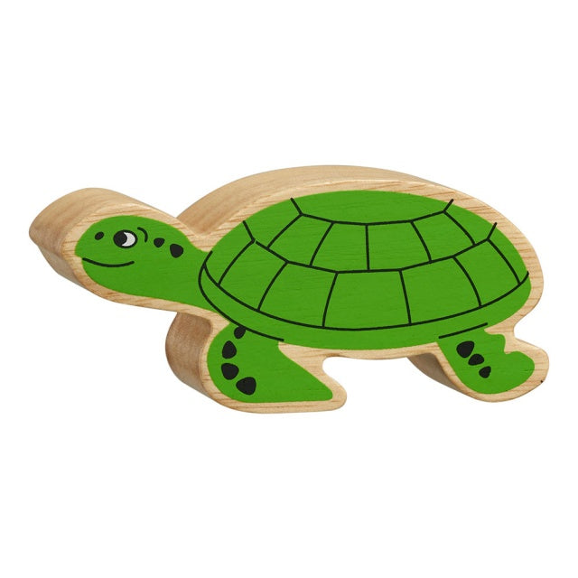Lanka Kade Natural Wooden Green Turtle NC280 image 0