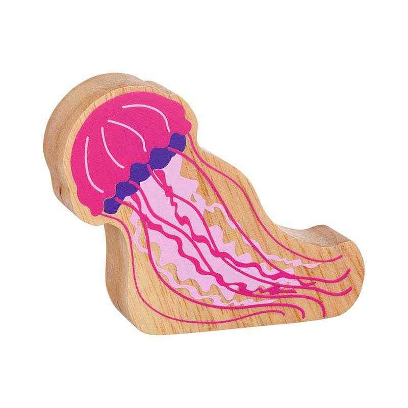 Lanka Kade Natural Wooden Pink Jellyfish NC233 image 0