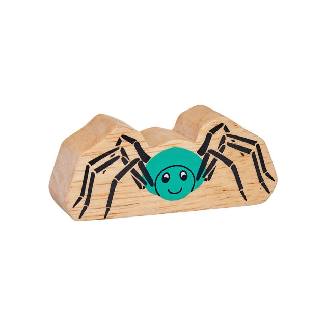 Lanka Kade Natural Wooden Turquoise Spider NC196 image 0