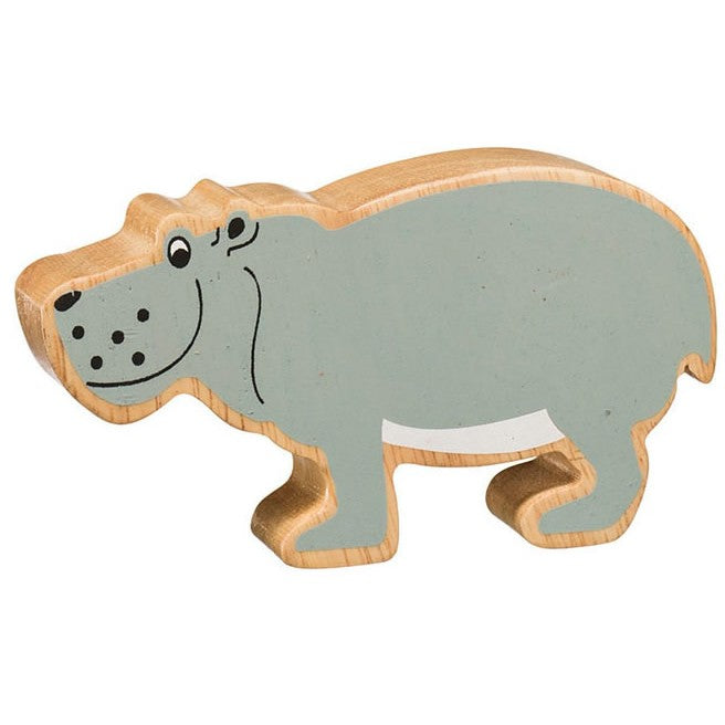 Lanka Kade Natural Wooden Grey Hippo NC267 image 0