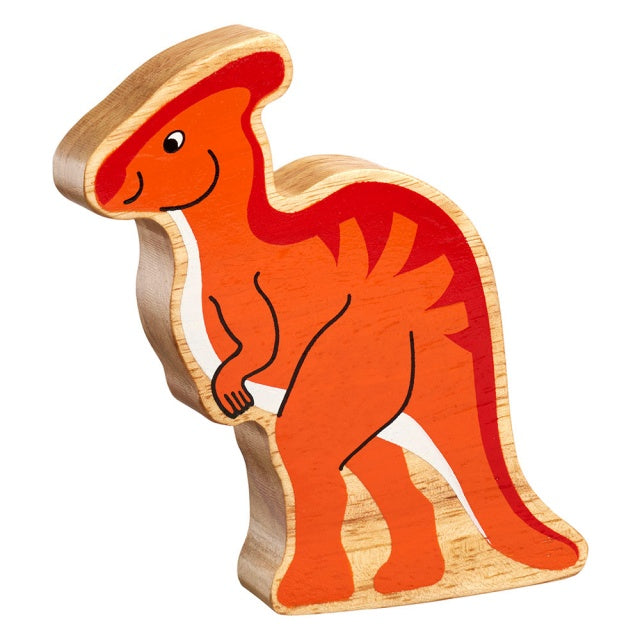 Lanka Kade Natural Wooden Orange Parasaurolophus NC302 image 0
