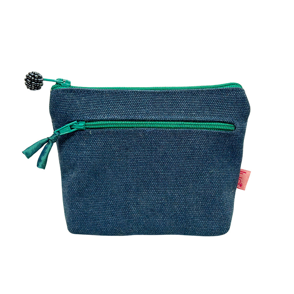 Lua Canvas 2 Zip Purse - Denim image 0