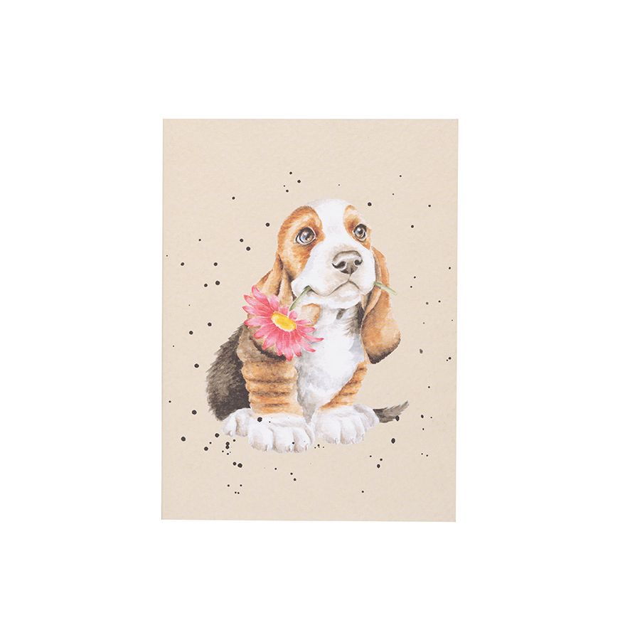 Wrendale "Just for You" Basset Hound Notebook A6 image 0