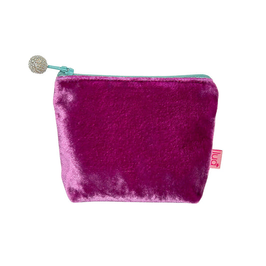Lua Mini Velvet Purse - Mulberry image 0