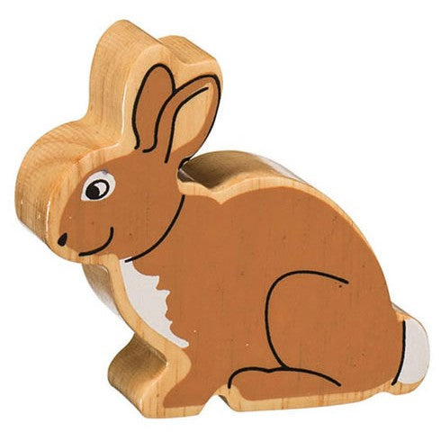 Lanka Kade Natural Wooden Brown Rabbit NC132 image 0