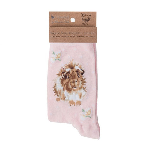 Wrendale 'Grinny Pig' Guinea Pig Bamboo Socks image 0