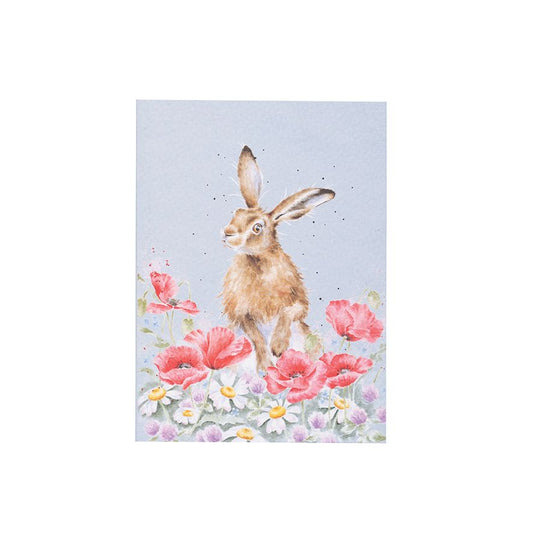 Wrendale "A field of Flowers" Hare Notebook A6 image 0