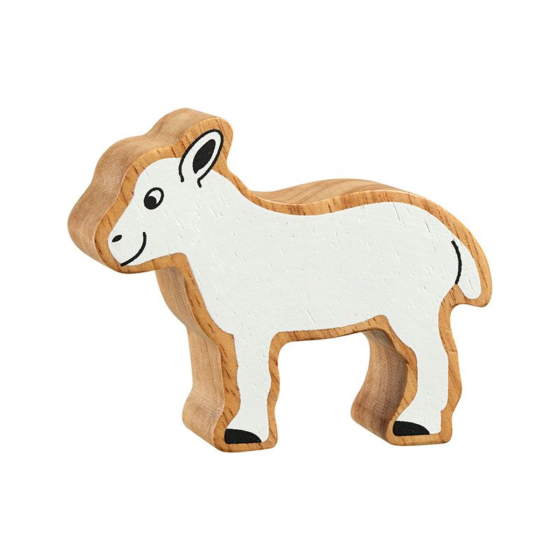 Lanka Kade Natural Wooden White Lamb NC129 image 0