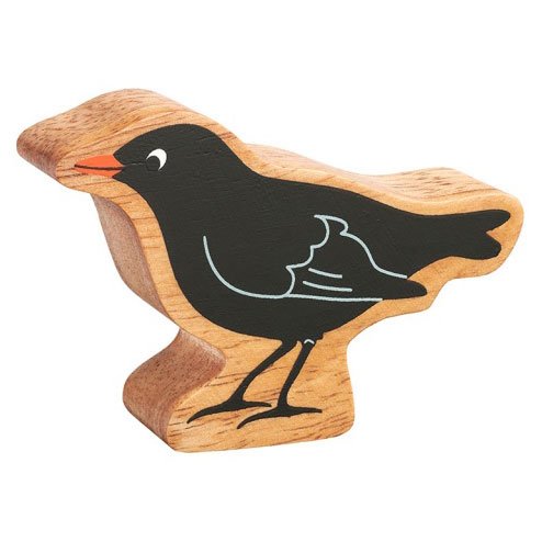 Lanka Kade Natural Wooden Black Blackbird NC163 image 0