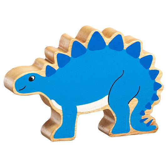 Lanka Kade Natural Wooden Blue Stegosaurus NC304 image 0