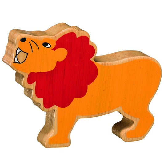Lanka Kade Natural Wooden Yellow Lion NC268 image 0