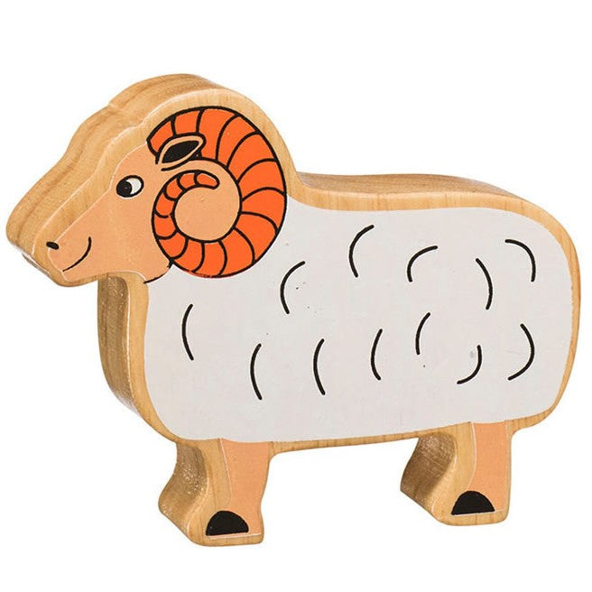 Lanka Kade Natural Wooden White Ram NC117 image 0