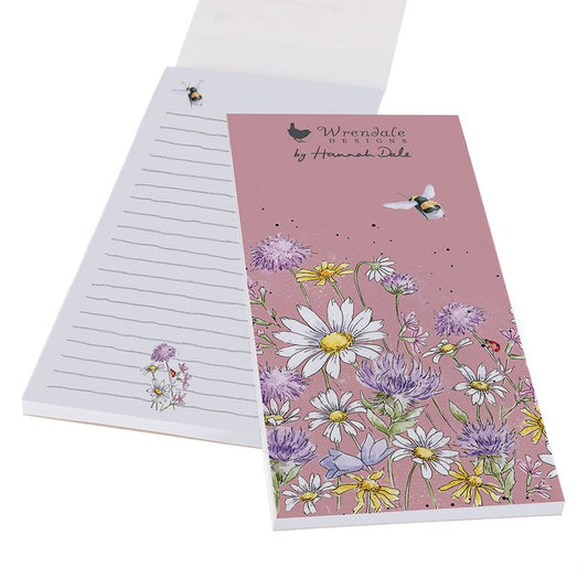 Wrendale "Just Bee Cause" Bee & Wildflower Shopping List Pad image 0