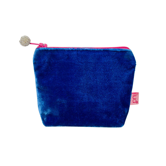 Lua Mini Velvet Purse - Cobalt image 0