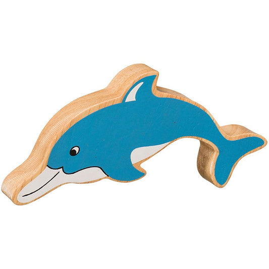 Lanka Kade Natural Wooden Blue Dolphin NC274 image 0