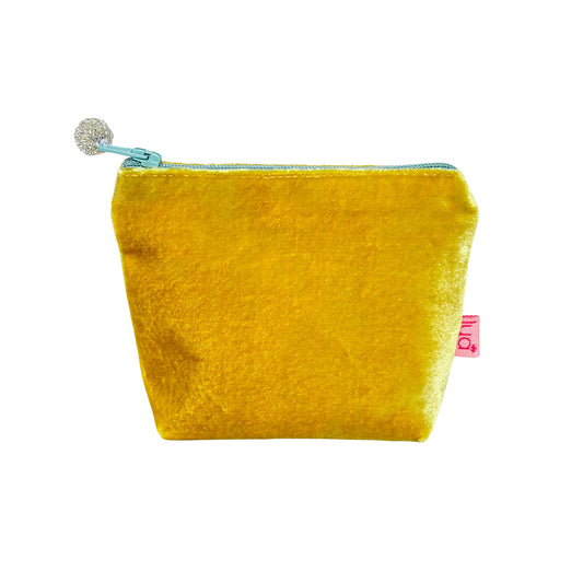 Lua Mini Velvet Purse - Mustard image 0