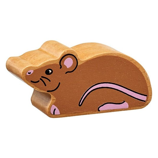 Lanka Kade Natural Wooden Brown Mouse NC141 image 0