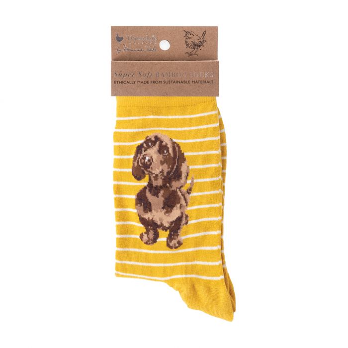 Wrendale 'Little One' Dachshund Bamboo Socks image 0