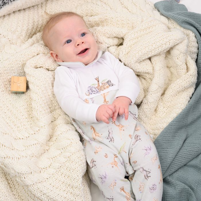 Wrendale Little Wren Babygrow - Little Savannah image 1