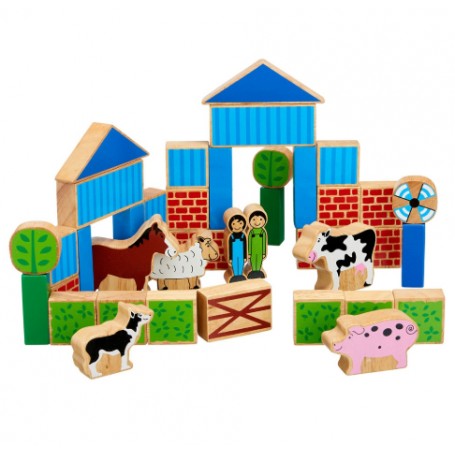 Lanka Kade Natural Wooden Farm Building Blocks BB17 image 0