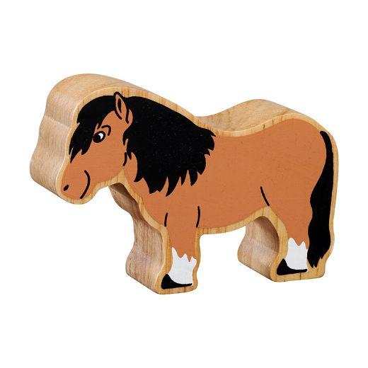Lanka Kade Natural Wooden Shetland Pony NC108 image 0