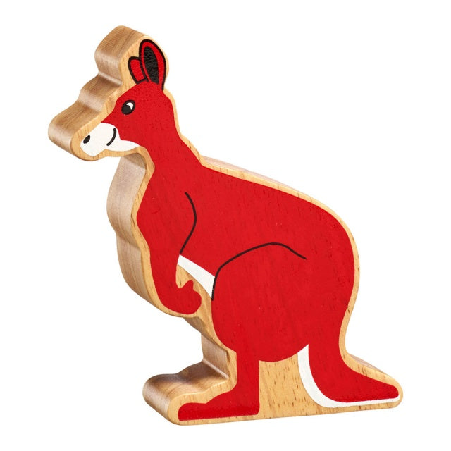 Lanka Kade Natural Wooden Red Kangaroo NC276 image 0