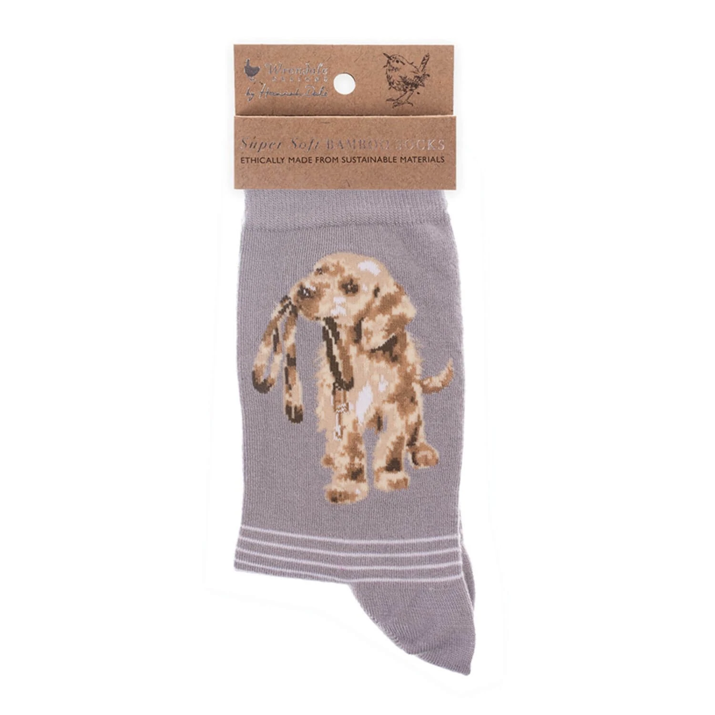 Wrendale 'Hopeful' Dog Bamboo Socks image 0