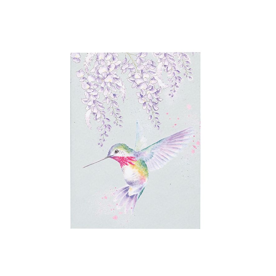 Wrendale "Wisteria Wishes" Hummingbird Notebook A6 image 0