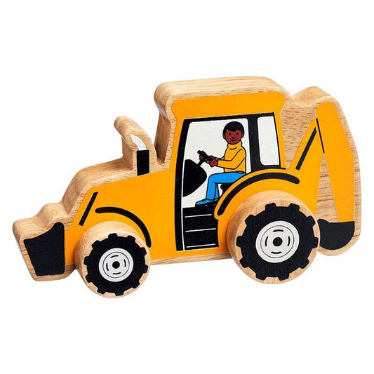 Lanka Kade Push Along Digger Wooden Toy image 0