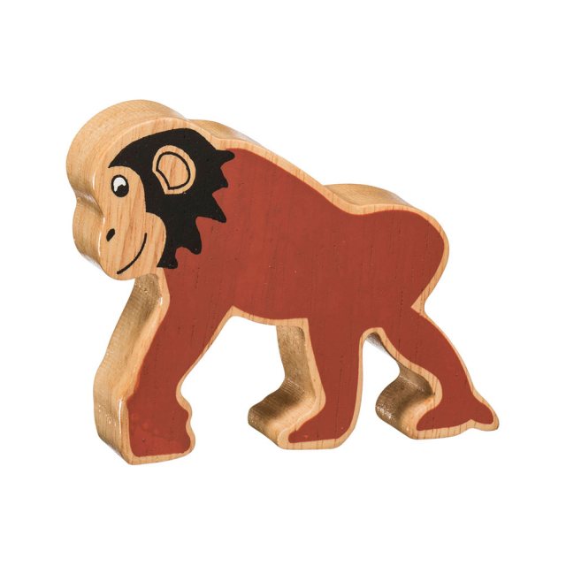 Lanka Kade Natural Wooden Brown Chimpanzee NC262 image 0