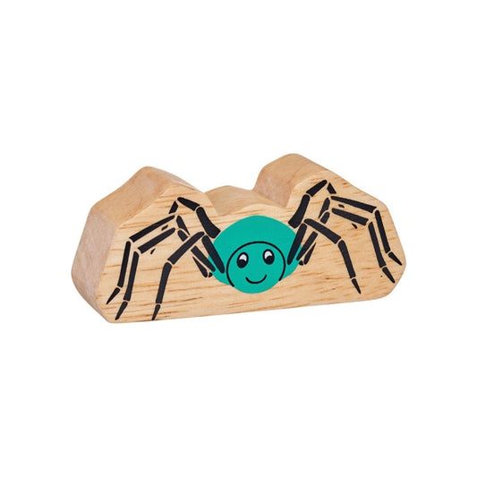 Lanka Kade Natural Wooden Turquoise Spider NC196 image 0
