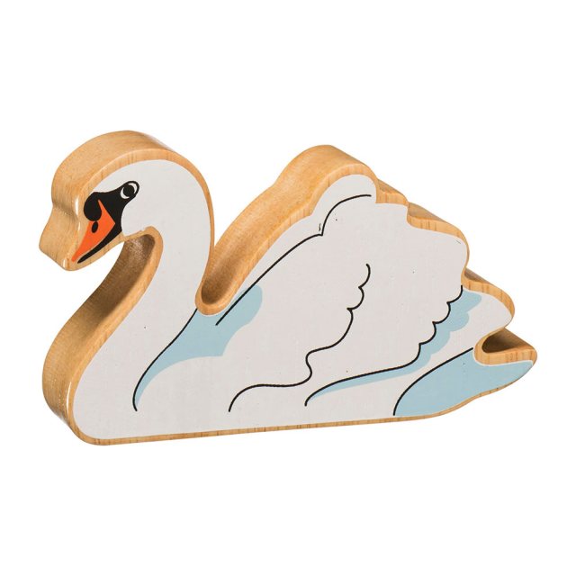 Lanka Kade Natural Wooden White Swan NC139 image 0