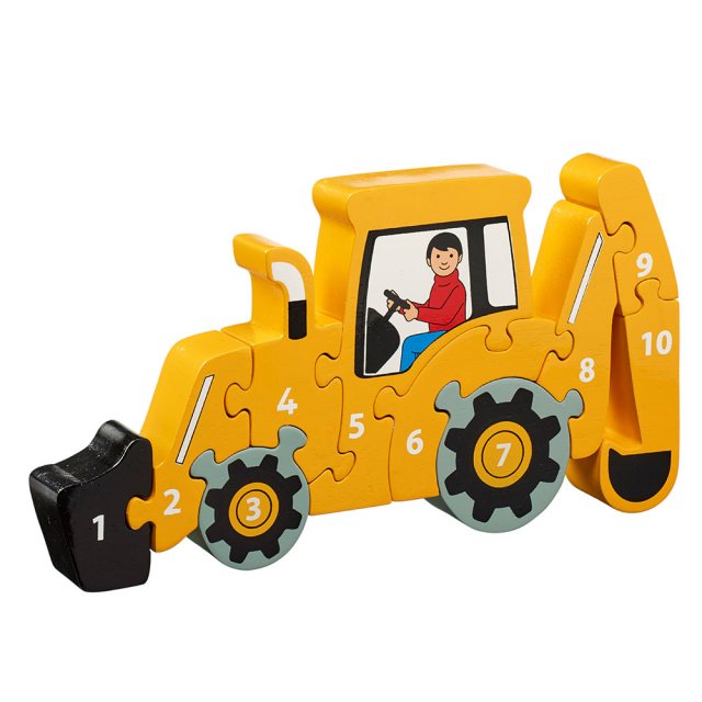 Lanka Kade 1-10 Wooden Digger Puzzle image 0