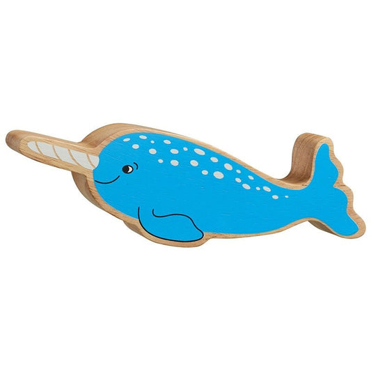 Lanka Kade Natural Wooden Blue Narwhal NC284 image 0