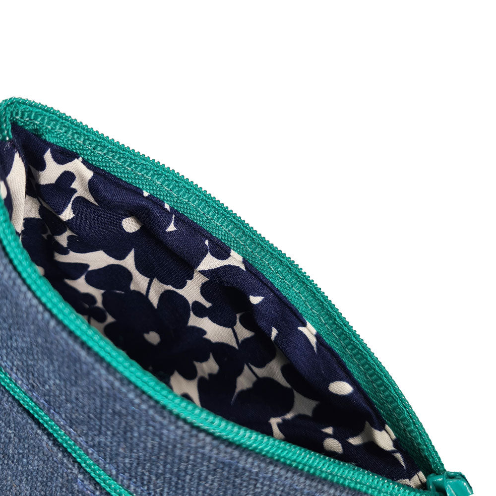 Lua Canvas 2 Zip Purse - Denim image 1
