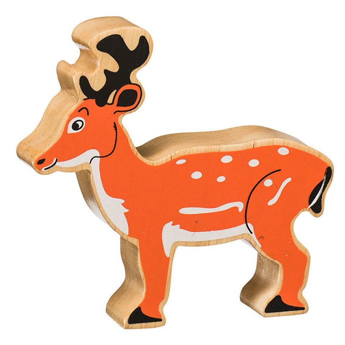 Lanka Kade Natural Wooden Brown Deer NC134 image 0