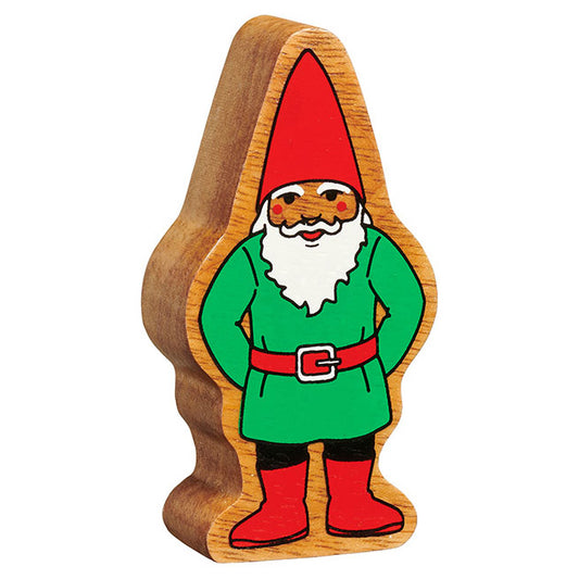 Lanka Kade Natural Wooden Red & Green Gnome NC608 image 0