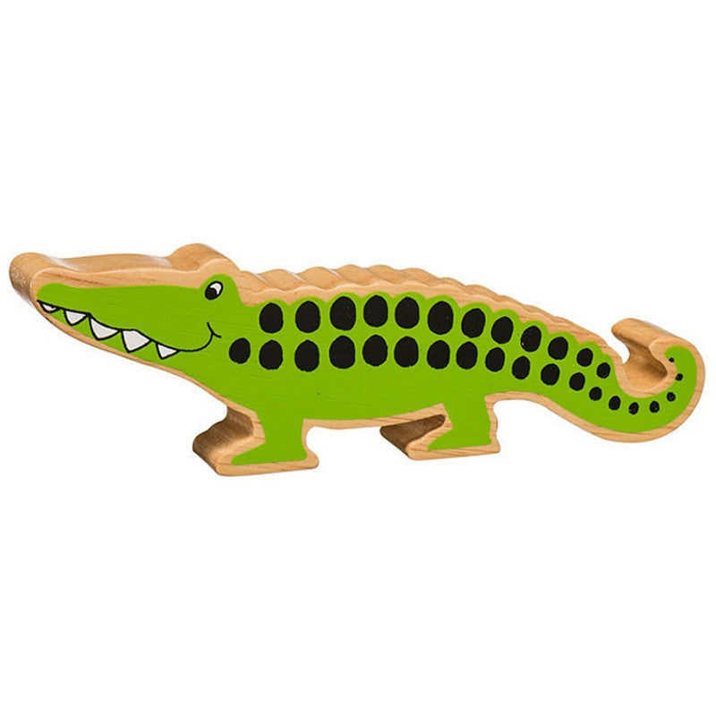 Lanka Kade Natural Wooden Green Crocodile NC250 image 0