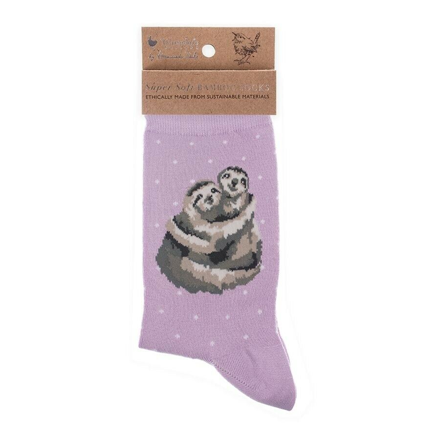 Wrendale 'Big Hugs' Sloth Bamboo Socks image 0