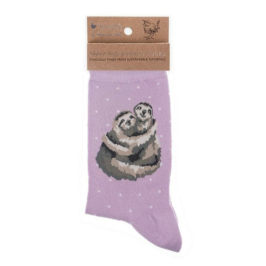 Wrendale 'Big Hugs' Sloth Bamboo Socks image 0