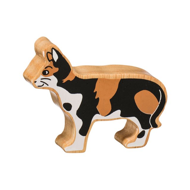 Lanka Kade Natural Wooden Tabby Cat NC112 image 0