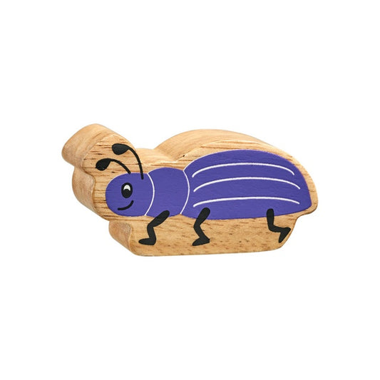 Lanka Kade Natural Wooden Purple Beetle NC194 image 0