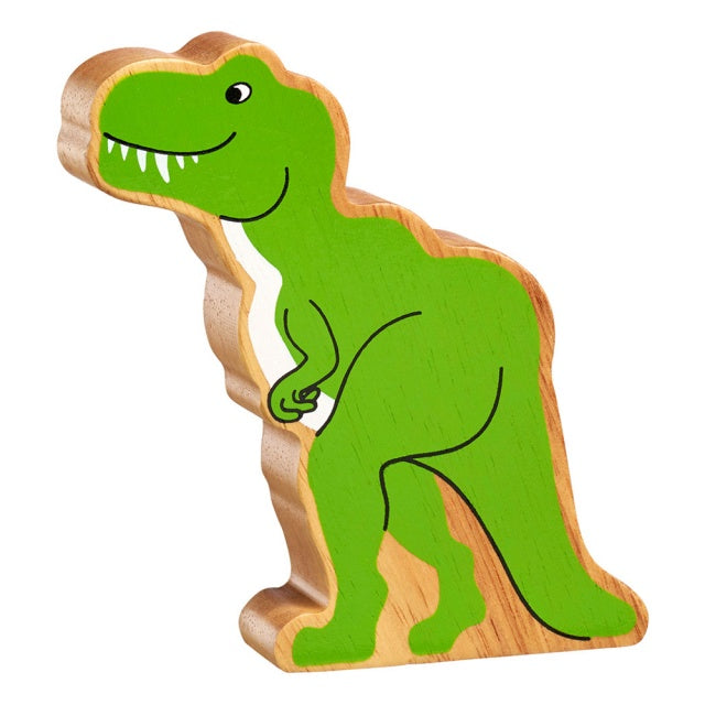 Lanka Kade Natural Wooden Green Tyrannosaurus Rex NC305 image 0