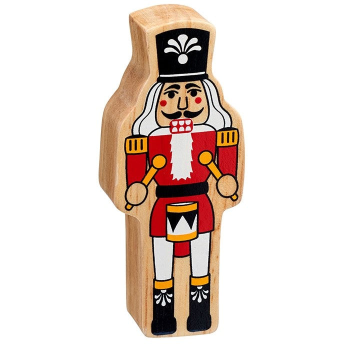 Lanka Kade Natural Wooden Red and White Nutcracker NC592 image 0