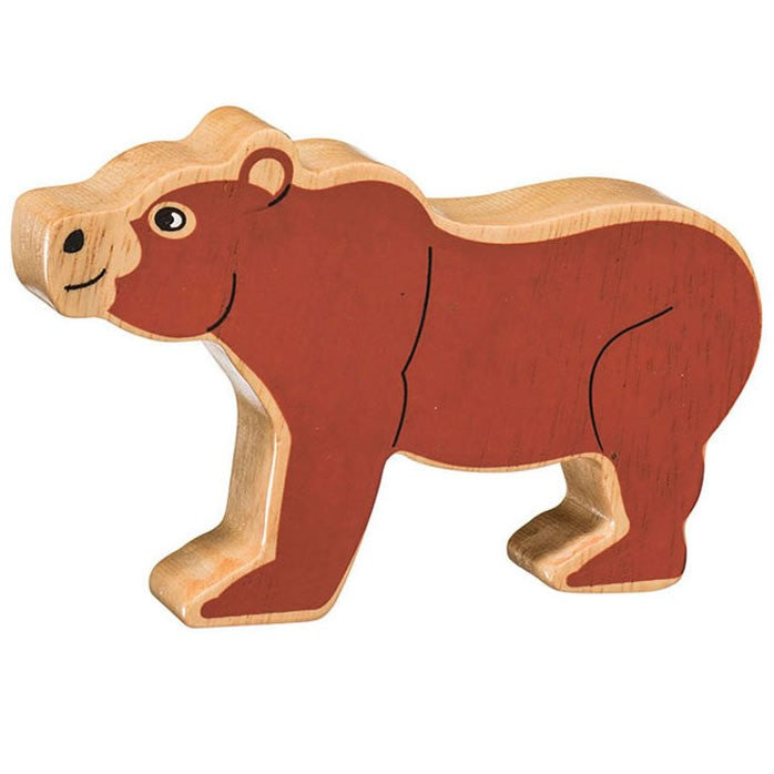 Lanka Kade Natural Wooden Brown Bear NC263 image 0