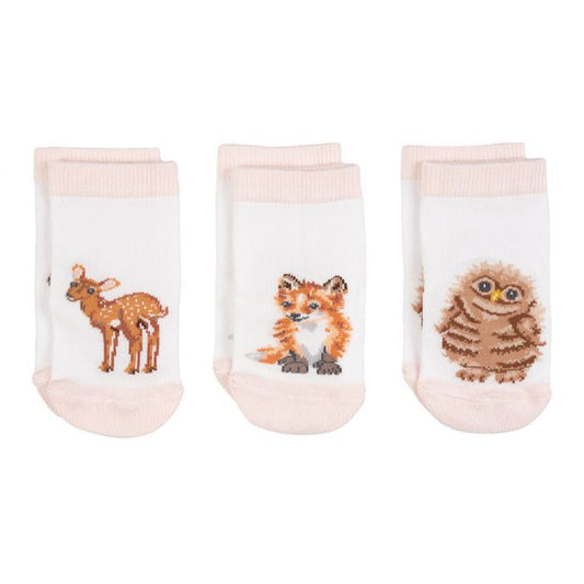 Little Wren Little Forest Woodland Socks - 3 pack image 0